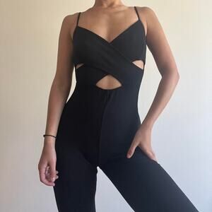 Black cutout jumpsuit SIZE SMALL